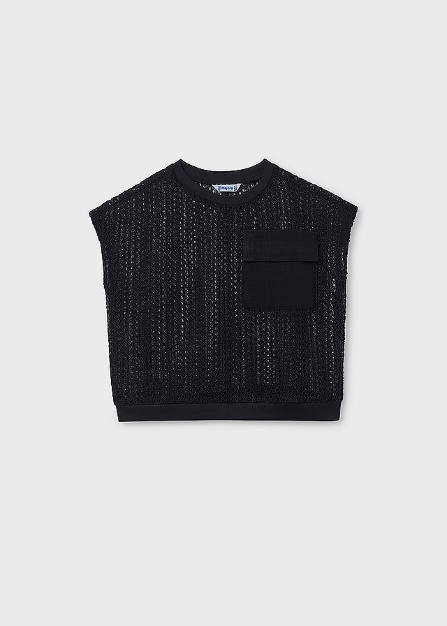 Футболка, + топ, Чорний, Mayoral Іспанія, 26VL