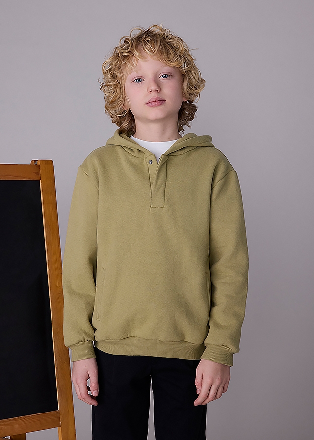 Пуловер, з капюшоном, утеплений Світлий, Зелений, Mayoral Іспанія, 26OZ