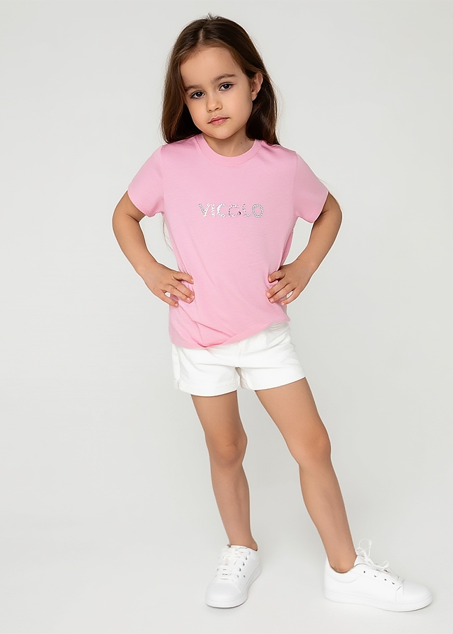 Футболка, Рожевий, VICOLO Італія, 26VL