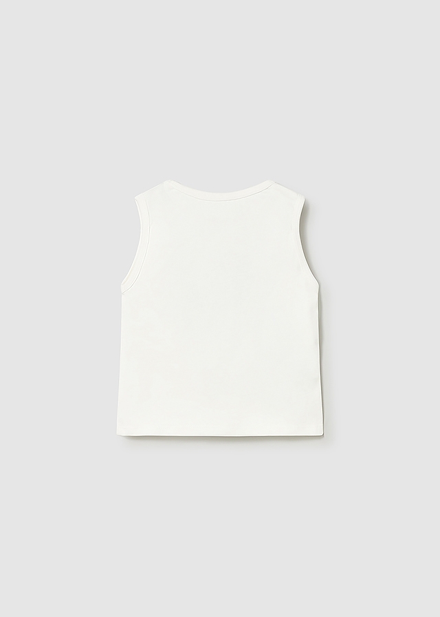 Футболка, Майка, Кремовий, Mayoral Іспанія, 26VL