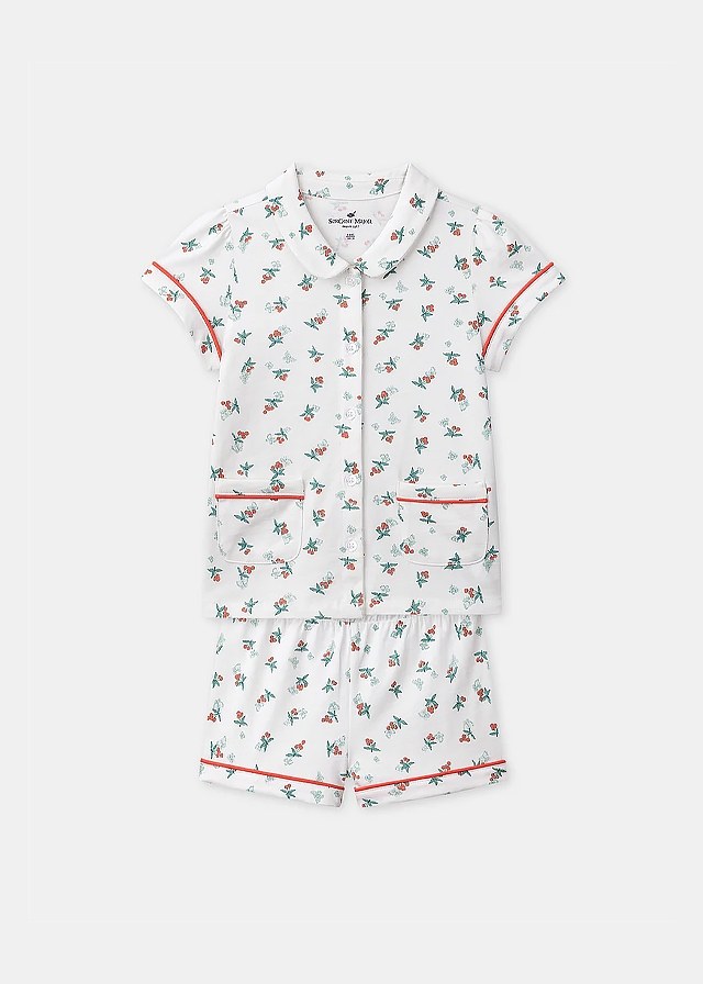 Піжама, Сорочка + шорти, Білий, Sergent Major Франція, 26VL