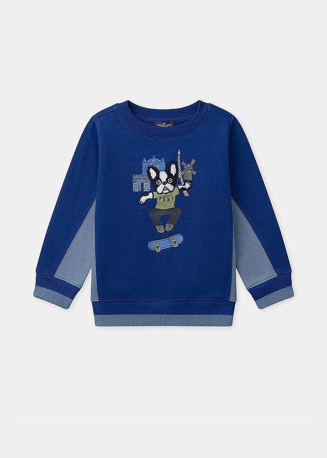 Пуловер, утеплений, Синій, Sergent Major Франція, 26OZ