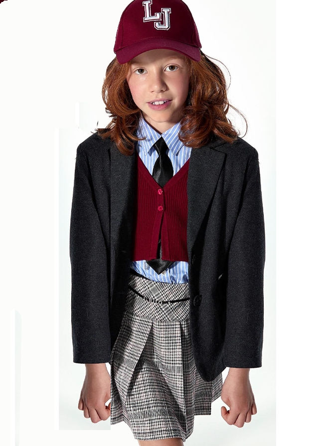 Спідниця, в складочку, Сірий, LIU JO Італія, 26OZ