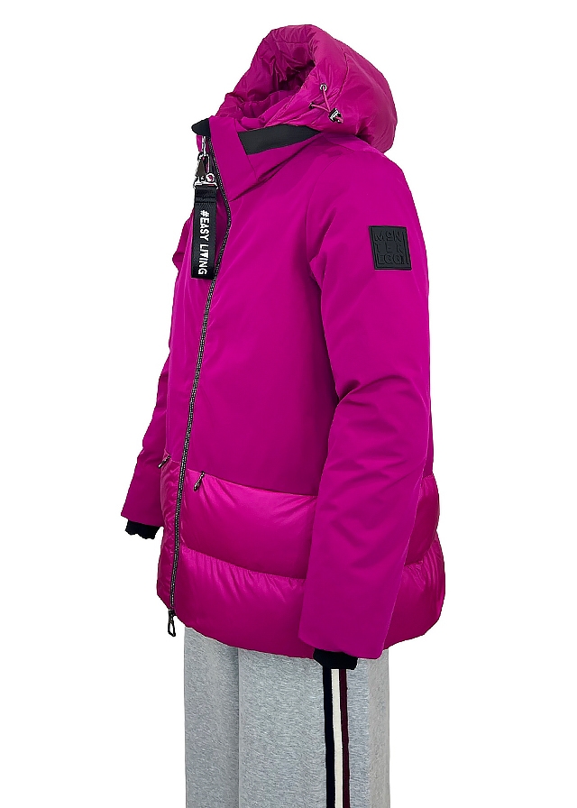 Куртка, з капюшоном, тепла, Фуксія, Montereggi Італія, 26OZ