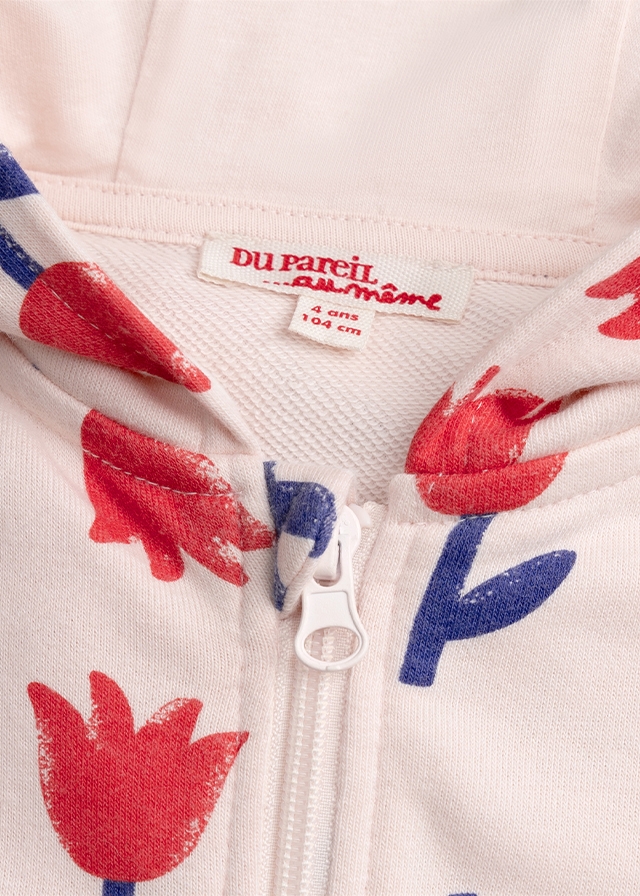 Кофта, з капюшоном, Рожевий, Du pareil au meme Франція, 26VL