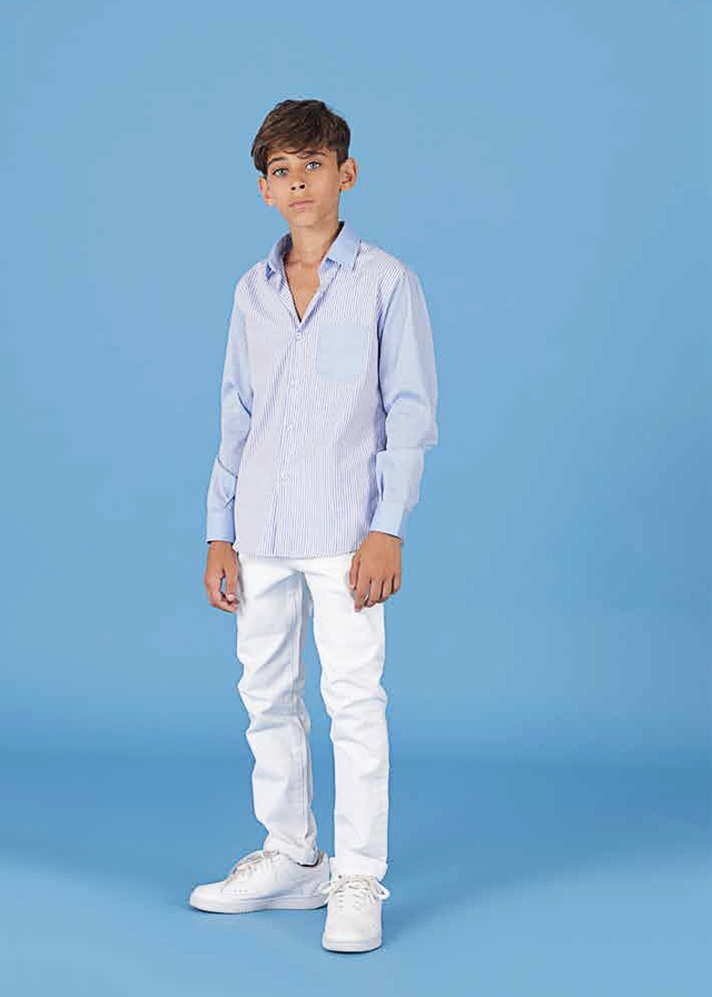 Сорочка, довгий рукав, Блакитний, DATCH Італія, 24VL