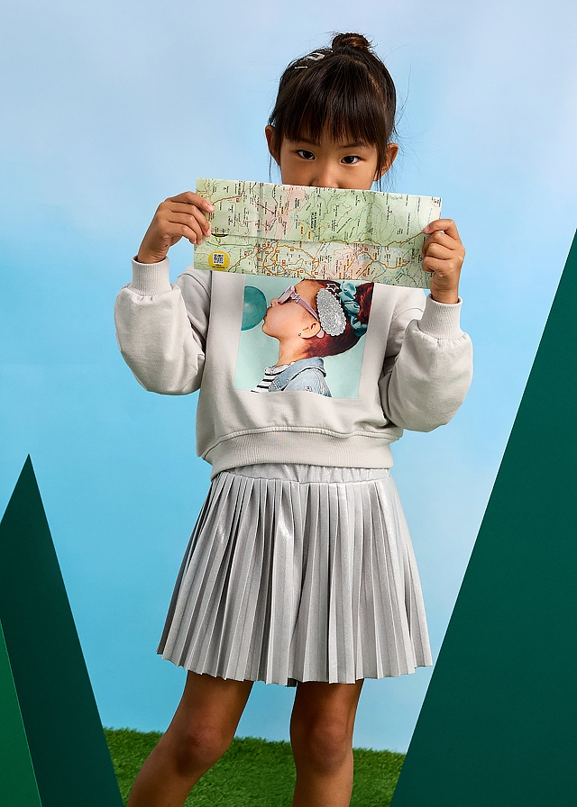 Шорти, з люрексом, Сірий, Mayoral Іспанія, 25VL Шорти, з люрексом, Сірий, Mayoral Іспанія, 25VL