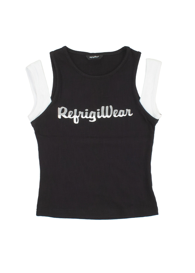 Футболка, Майка, Чорний, RefrigiWear Італія, 26VL