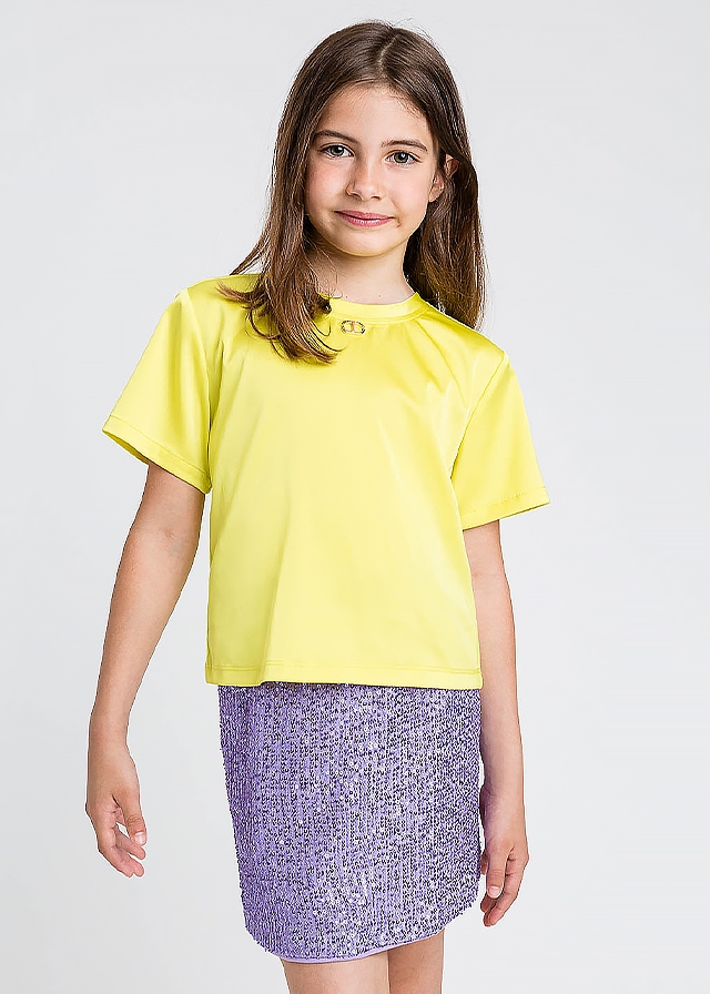 Футболка, Блуза, Жовтий, TWINSET Італія, 25VL