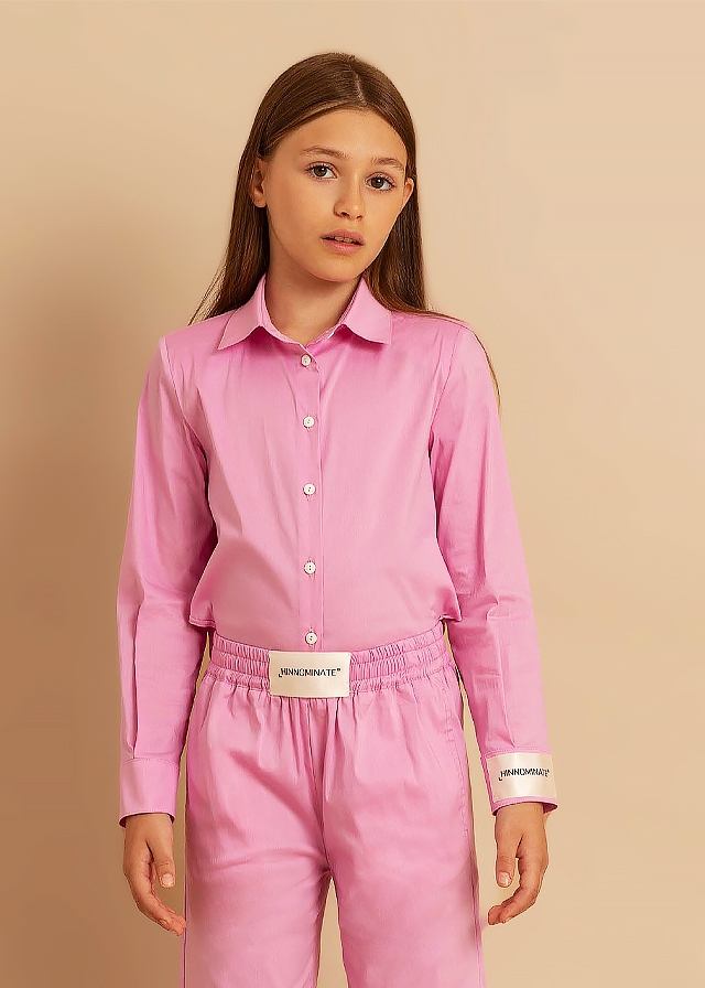 Блуза, довгий рукав, Рожевий, HINNOMINATE Італія, 25VL