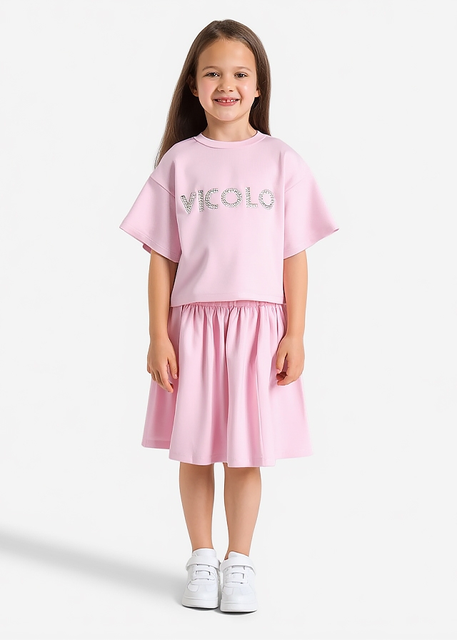 Футболка, Рожевий, VICOLO Італія, 26VL Футболка, Рожевий, VICOLO Італія, 26VL