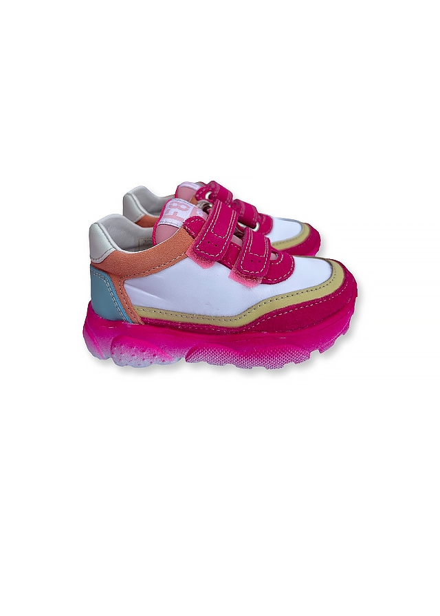 Кросівки, (малинова вставка), Білий, Falcotto Італія, 25VL