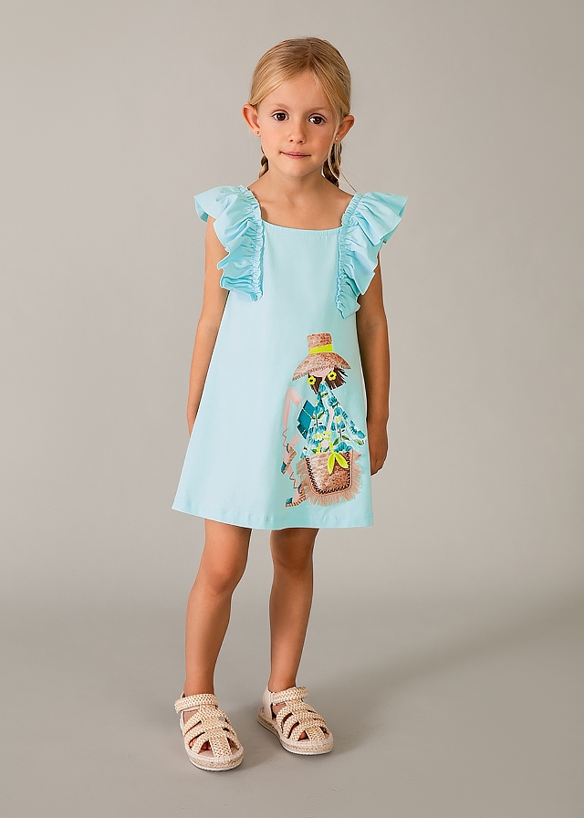 Сукня, Бірюзовий, Mayoral Іспанія, 26VL