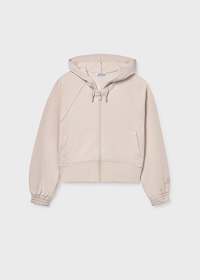 Кофта, з капюшоном (легке утеплення), Бежевий, Mayoral Іспанія, 26OZ
