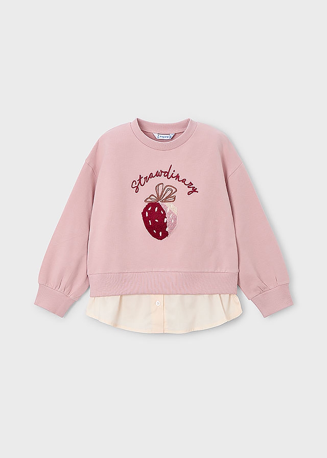 Пуловер, утеплений, Рожевий, Mayoral Іспанія, 26OZ