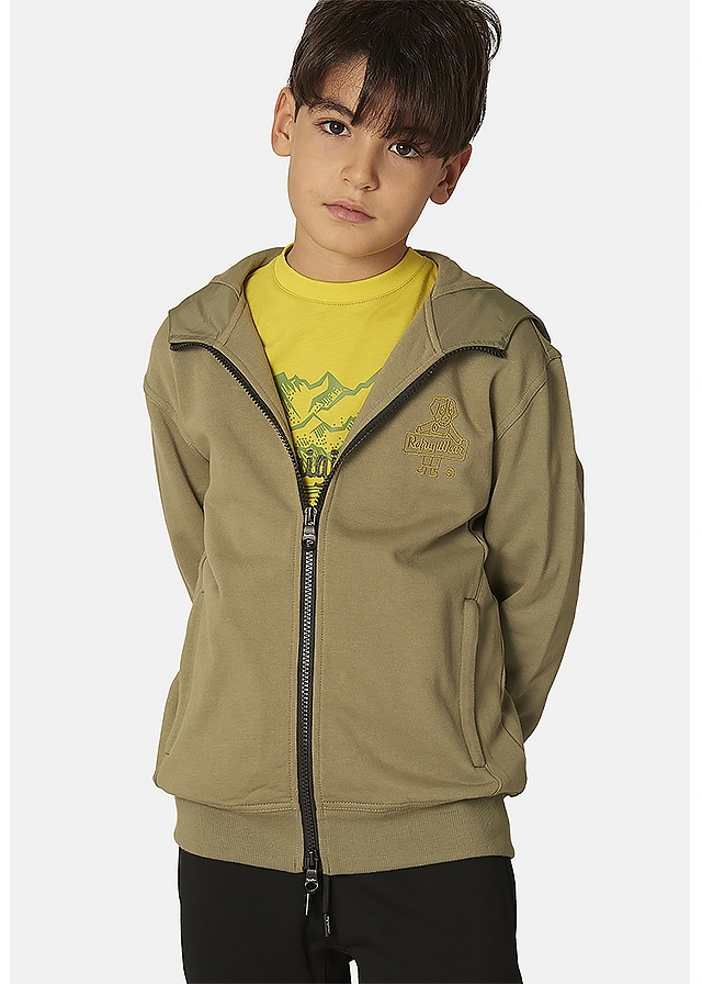 Кофта, з капюшоном, тринитка, Зелений, RefrigiWear Італія, 25OZ