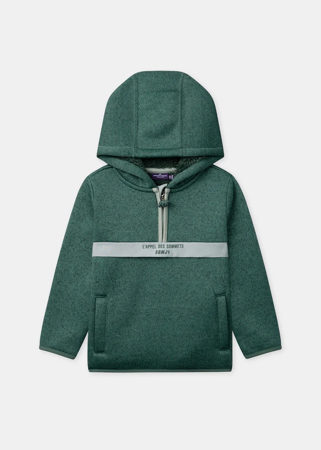 Пуловер, з капюшоном (утеплення з хутра), Зелений, Sergent Major Франція, 26OZ Пуловер, з капюшоном (утеплення з хутра), Зелений, Sergent Major Франція, 26OZ