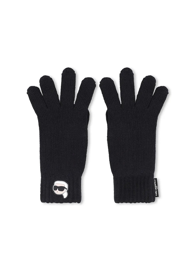 Рукавички, Перчатки, Чорний, Karl Lagerfeld  Німеччина, 26OZ