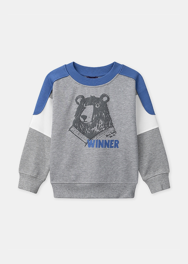 Пуловер, утеплений, Сірий, Sergent Major Франція, 26OZ