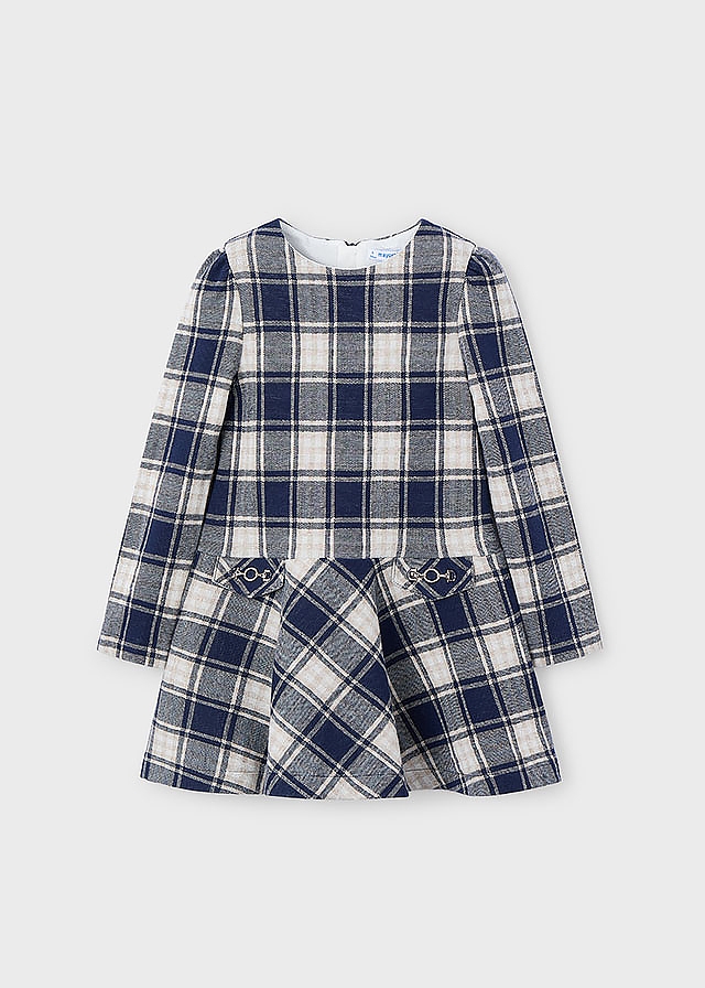 Сукня, довгий рукав, Темно-синій, Mayoral Іспанія, 26OZ