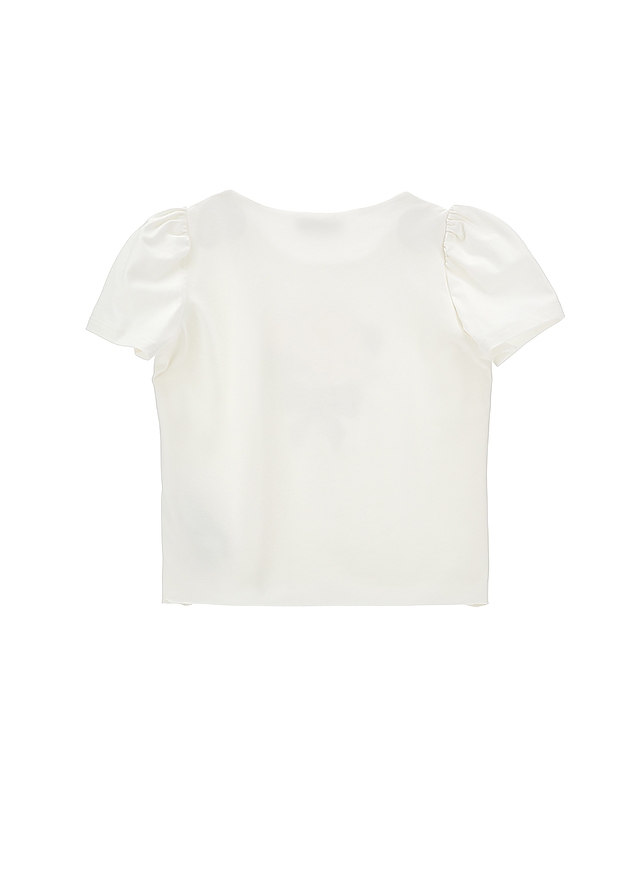 Футболка, Кремовий, MONNALISA Італія, 26VL