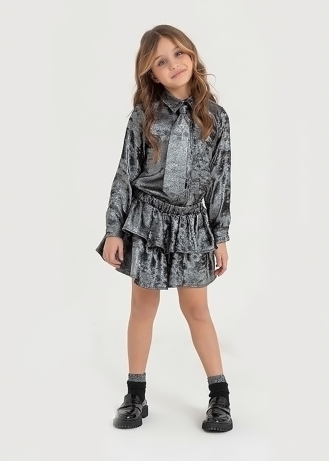 Спідниця, з люрексом, Чорний, VICOLO Італія, 25OZ