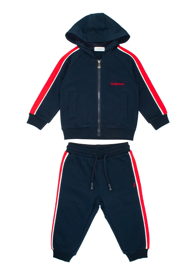 Комплект, Кофта з капюшоном + штани, Темно-синій, JECKERSON Італія, 26OZ