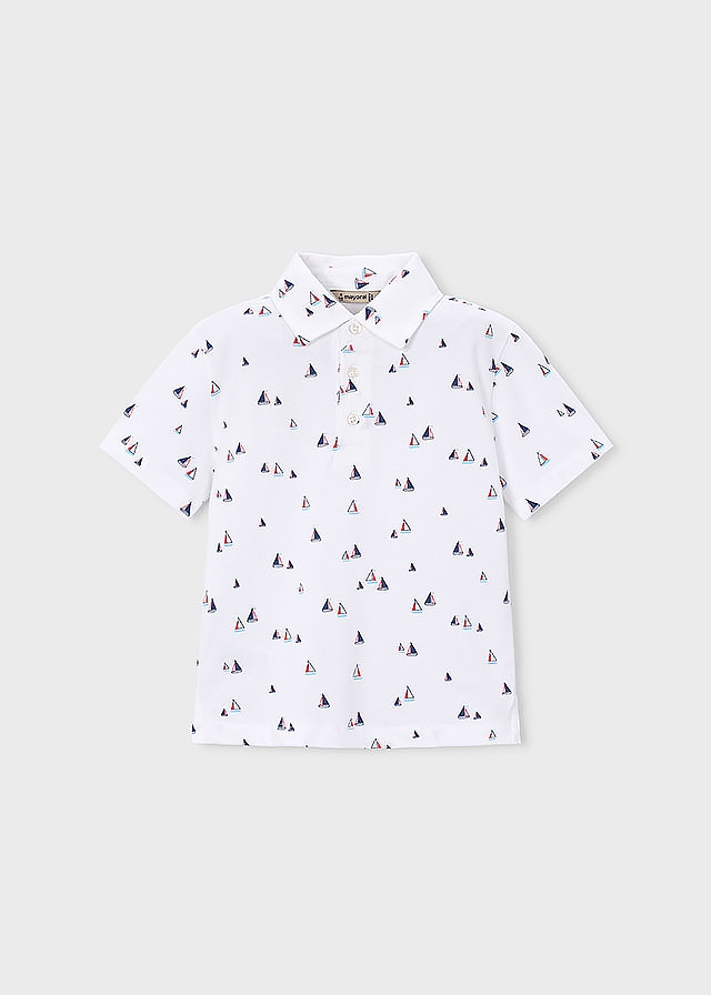 Футболка, POLO, Білий, Mayoral Іспанія, 26VL Футболка, POLO, Білий, Mayoral Іспанія, 26VL