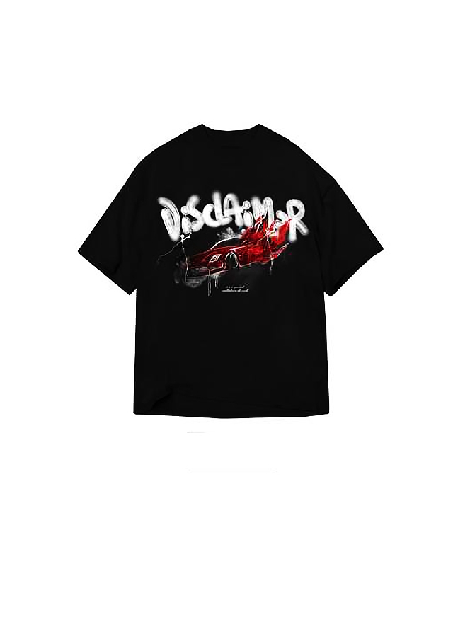 Футболка, Чорний, DISCLAIMER Італія, 26OZ