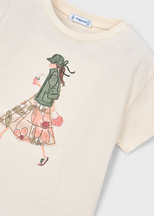 Футболка, Кремовий, Mayoral Іспанія, 26VL