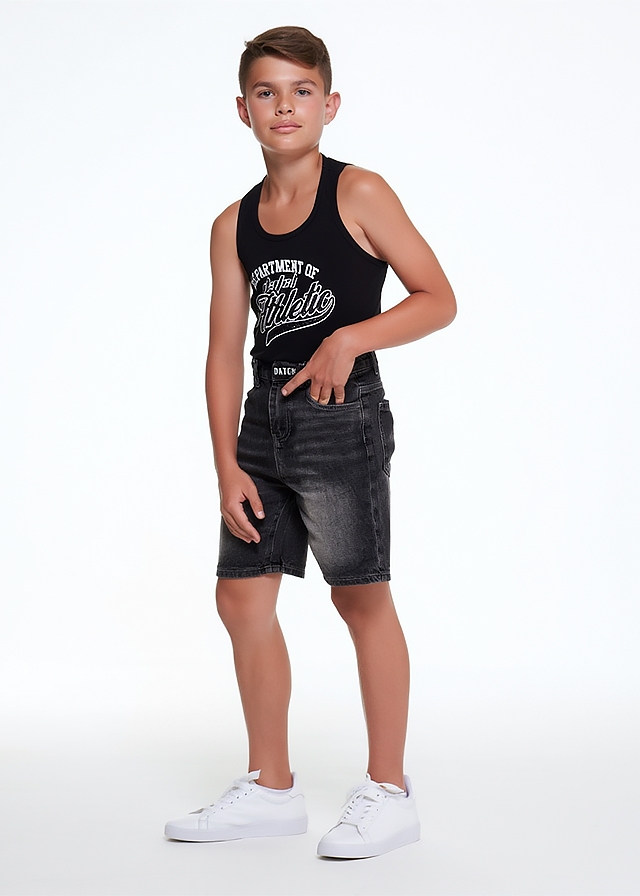 Шорти, джинсові, Темно-сірий, DATCH Італія, 26VL