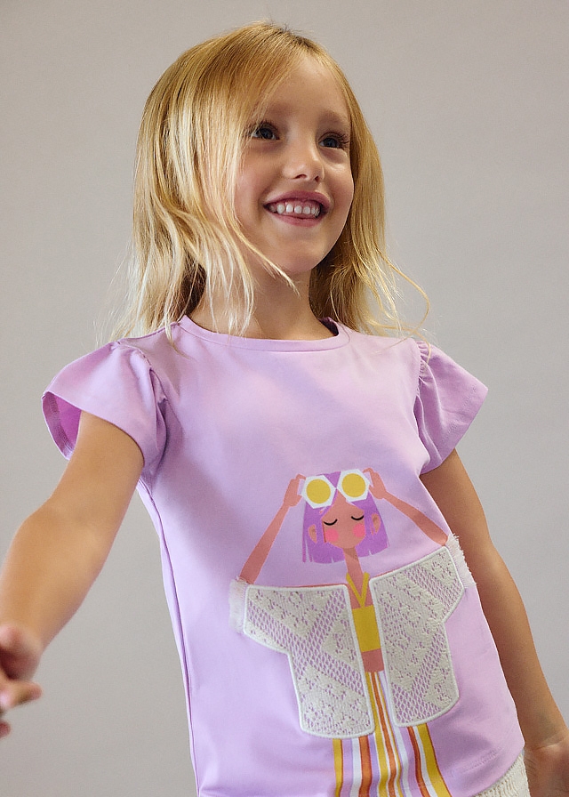 Футболка, Бузковий, Mayoral Іспанія, 26VL