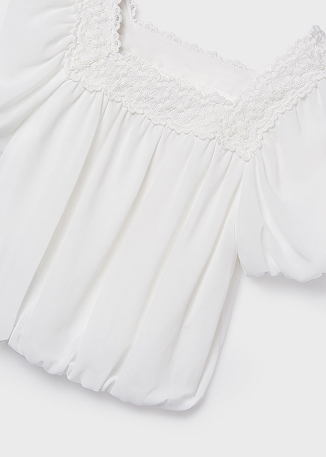 Футболка, Блуза, Кремовий, Mayoral Іспанія, 26VL