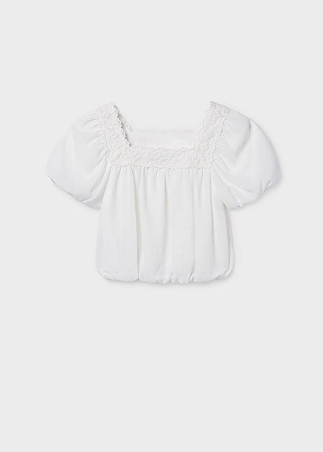 Футболка, Блуза, Кремовий, Mayoral Іспанія, 26VL