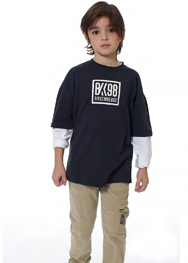 Джемпер, Темно-синій, Bikkembergs Італія, 25OZ