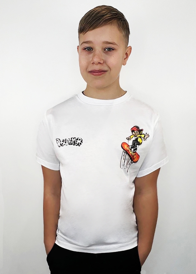 Футболка, Білий, DISCLAIMER Італія, 25VL