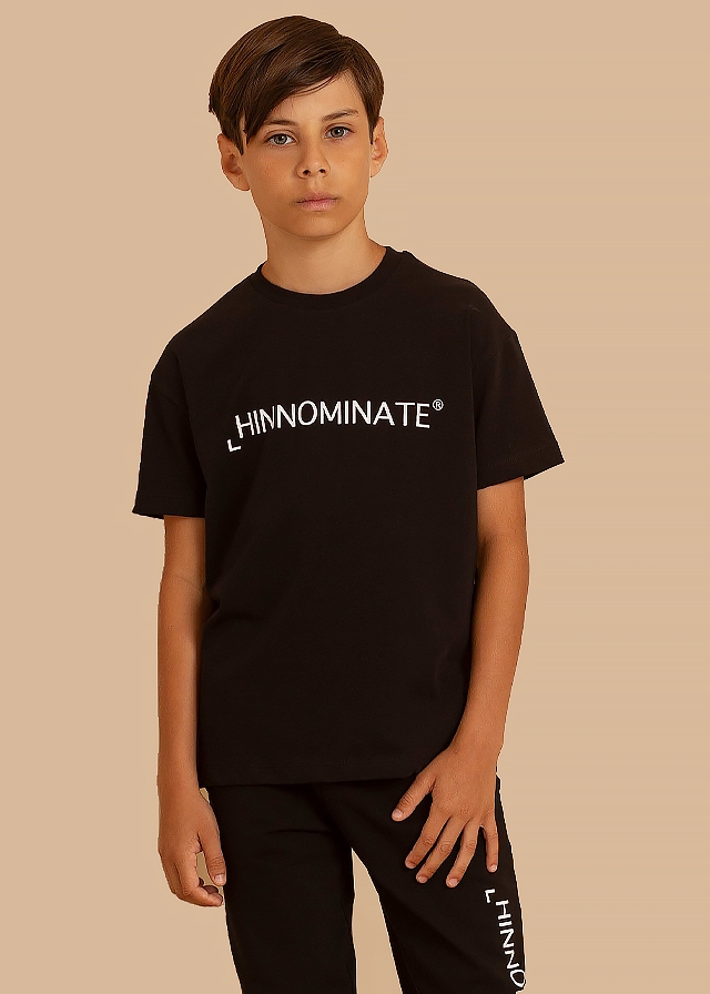 Футболка, Чорний, HINNOMINATE Італія, 25VL