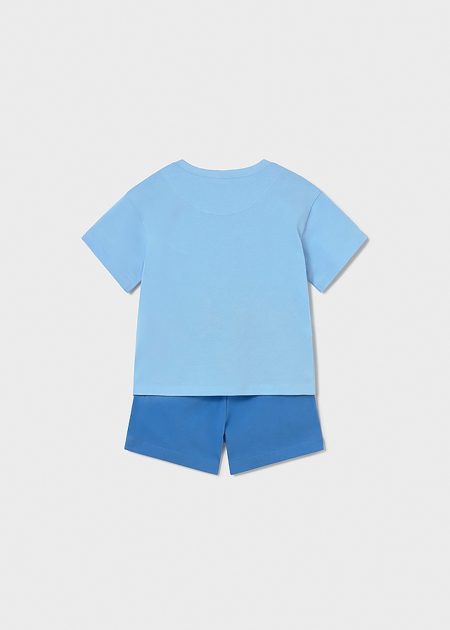 Комплект, Футболка + шорти, Синій, Mayoral Іспанія, 26VL