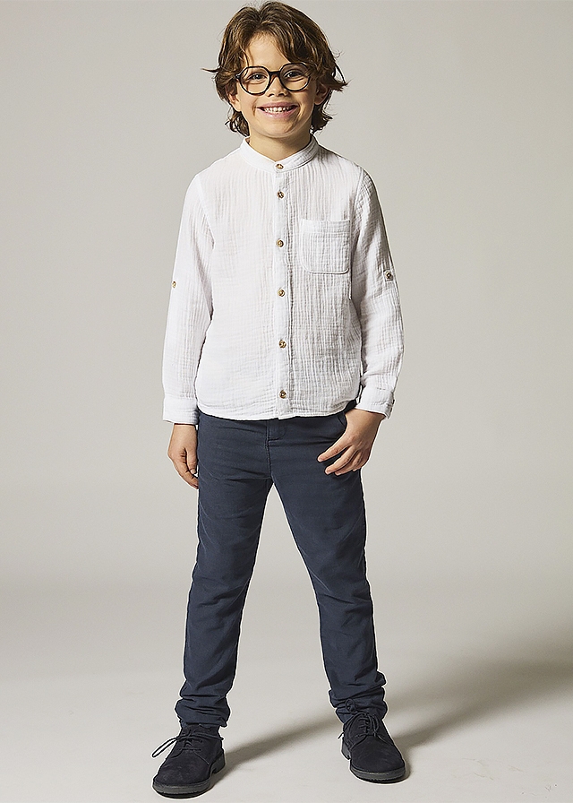 Сорочка, довгий рукав, Білий, Du pareil au meme Франція, 25VL