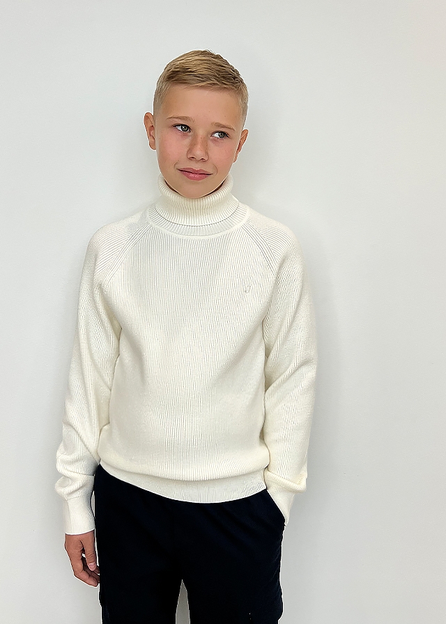 Светр, Гольф, Кремовий, JECKERSON Італія, 25OZ