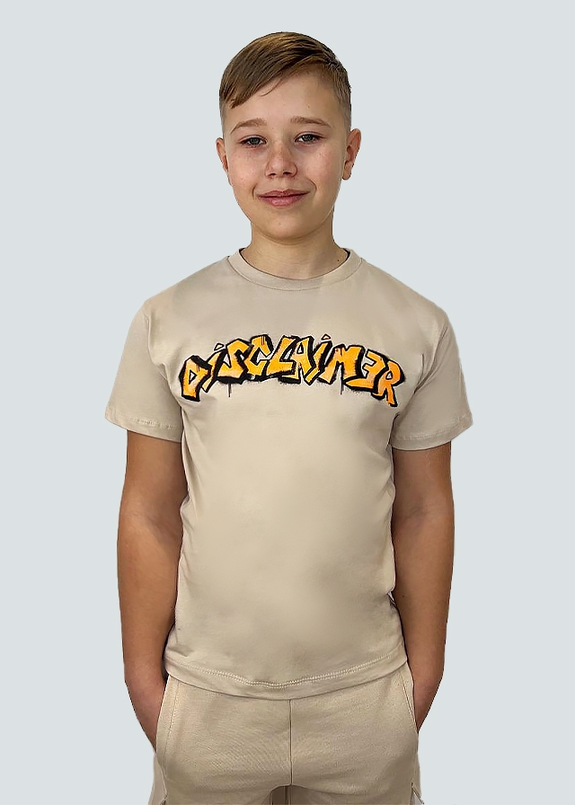 Футболка, Бежевий, DISCLAIMER Італія, 25VL