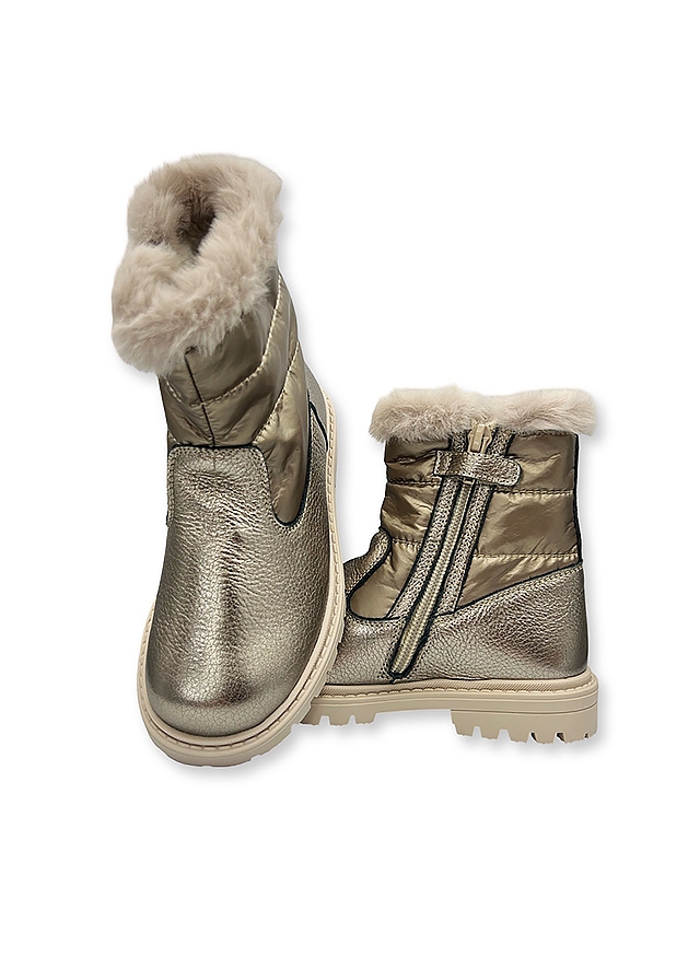 Чобітки, з хутром, Золотий, ANDANINES Іспанія, 26OZ