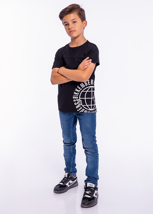 Футболка, Чорний, Bikkembergs Італія, 26VL