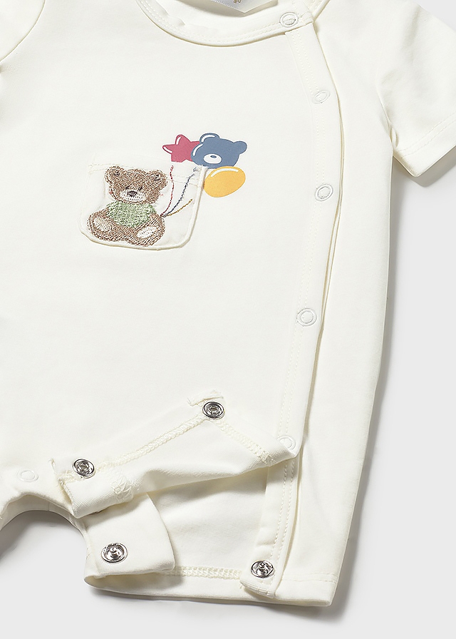 Комбінезон, Напівкомбінезон 2 шт., Кремовий, Mayoral Іспанія, 26VL