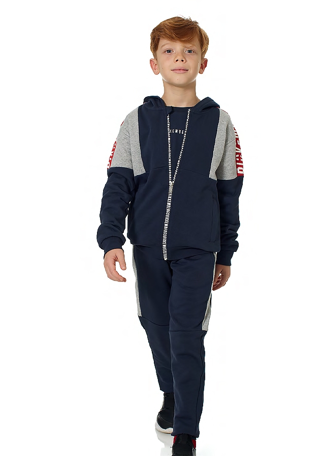 Кофта, з капюшоном (легке утеплення), Темно-синій, Bikkembergs Італія, 26OZ