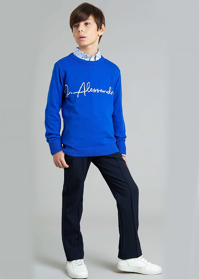 Светр, Синій, Daniele Alessandrini Італія, 25OZ