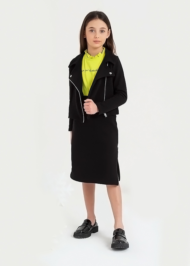 Спідниця, тринитка, Чорний, VICOLO Італія, 25OZ