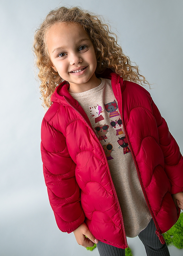 Куртка, з капюшоном, Червоний, Mayoral Іспанія, 26OZ