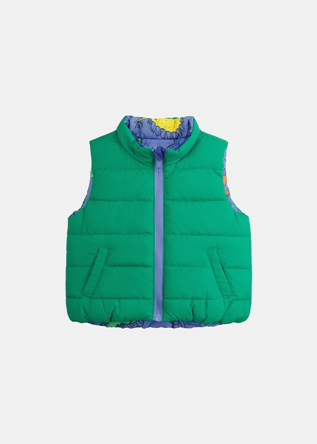Жилет, двосторонній Зелений,, Синій, Du pareil au meme Франція, 26VL