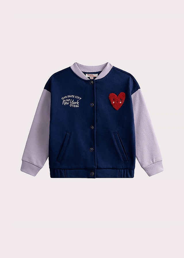 Кофта, (легке утеплення), Синій, Du pareil au meme Франція, 25VL